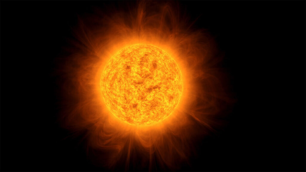Sun with Flares